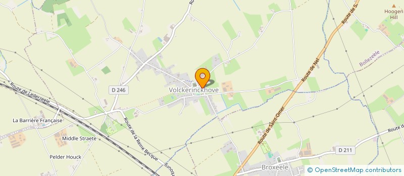 localisation de l'entreprise MONSIEUR DAMIEN VAESKEN  VOLCKERINCKHOVE