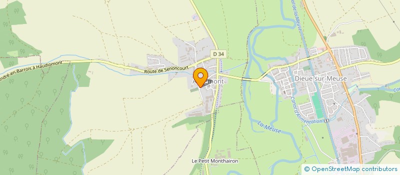 localisation de l'entreprise MONSIEUR DAMIEN VAILLANT  ANCEMONT