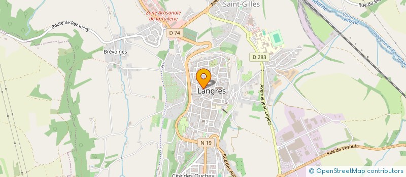 localisation de l'entreprise MONSIEUR DAMIEN VALENTIN à LANGRES