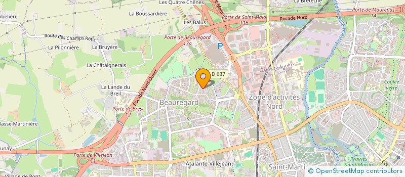 localisation de l'entreprise MONSIEUR DAMIEN VALLEE  BREAL-SOUS-MONTFORT