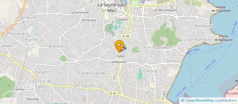 localisation de l'entreprise MONSIEUR DAMIEN VAN DE VOORDE à LA SEYNE-SUR-MER