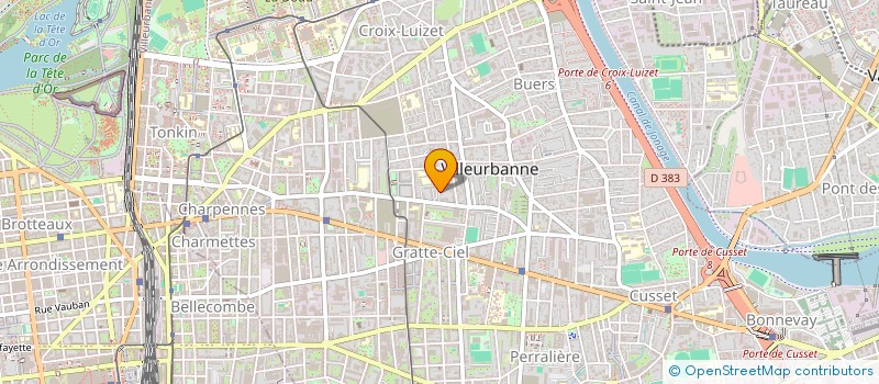 localisation de l'entreprise MONSIEUR DAMIEN VANDAMME  VILLEURBANNE