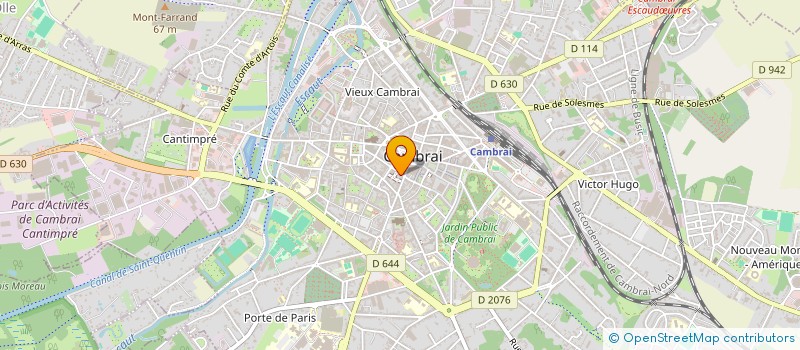 localisation de l'entreprise MONSIEUR DAMIEN VANESSE à CAMBRAI