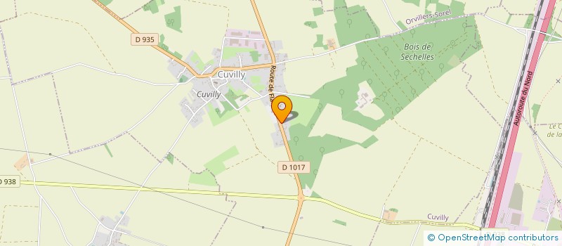 localisation de l'entreprise MONSIEUR DAMIEN VANSCHEEUWYCK  CUVILLY