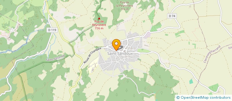 localisation de l'entreprise MONSIEUR DAMIEN VARIGAS  SAINT-SANDOUX