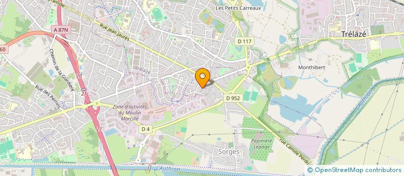 localisation de l'entreprise MONSIEUR DAMIEN VASSALLO  TRELAZE