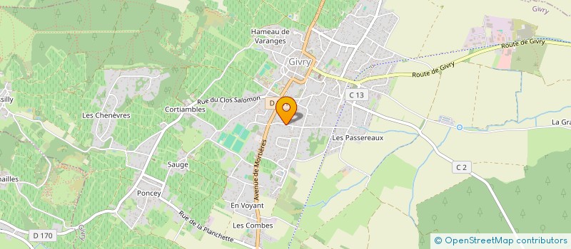 localisation de l'entreprise MONSIEUR DAMIEN VASSANT  GIVRY