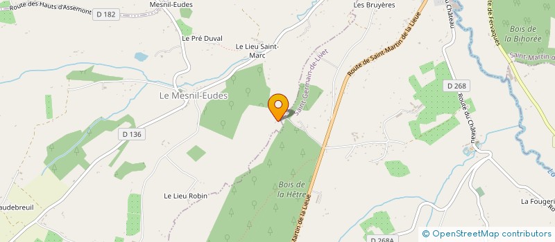 localisation de l'entreprise MONSIEUR DAMIEN VASSELIN  SAINT-GERMAIN-DE-LIVET