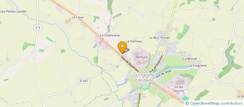 localisation de l'entreprise MONSIEUR DAMIEN VATINEL à RIVES D'ANDAINE