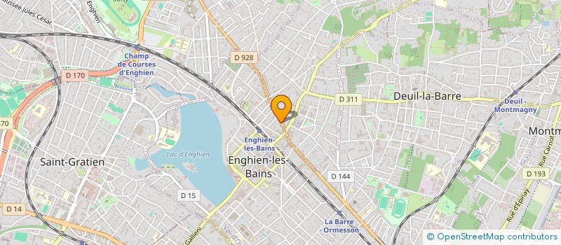 localisation de l'entreprise MONSIEUR DAMIEN VEAU  ENGHIEN-LES-BAINS