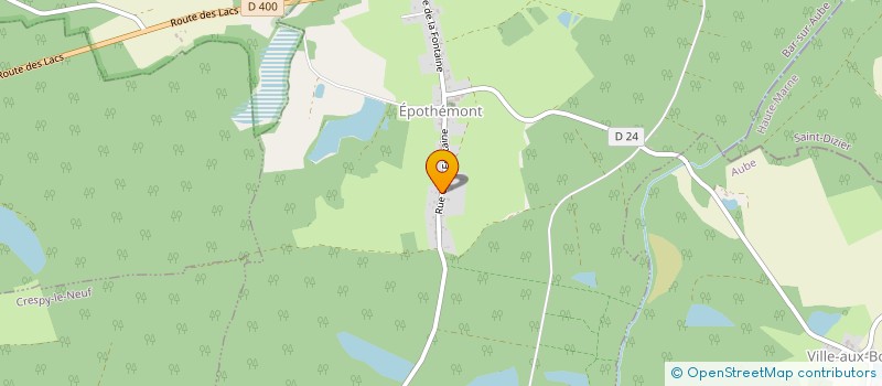 localisation de l'entreprise MONSIEUR DAMIEN VEBER  EPOTHEMONT