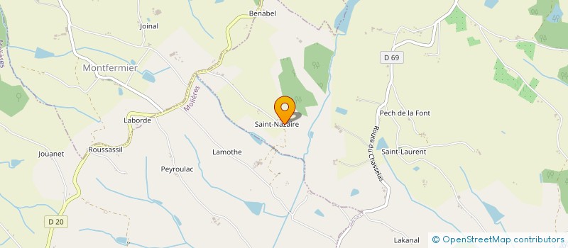 localisation de l'entreprise MONSIEUR DAMIEN VERDIER  MONTPEZAT-DE-QUERCY