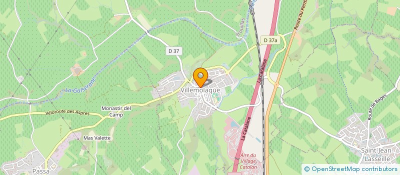 localisation de l'entreprise MONSIEUR DAMIEN VERGE  VILLEMOLAQUE