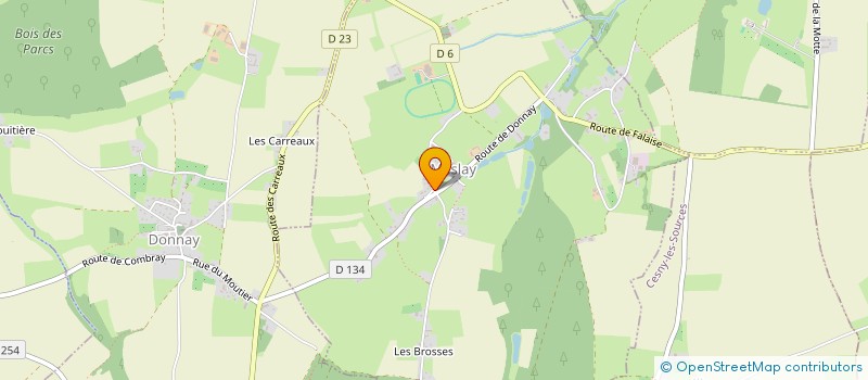 localisation de l'entreprise MONSIEUR DAMIEN VERGER  MESLAY