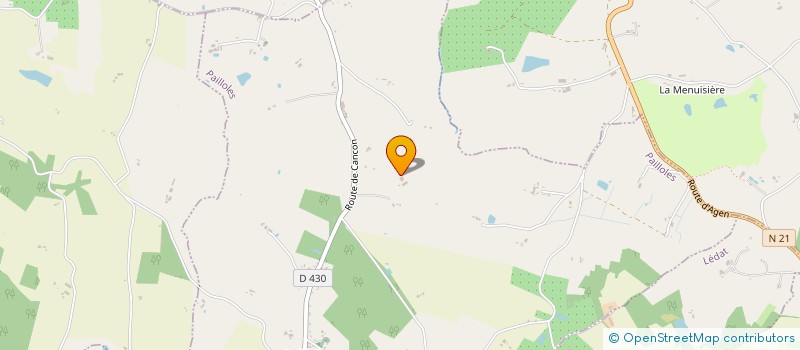 localisation de l'entreprise MONSIEUR DAMIEN VERHOEVEN  PAILLOLES