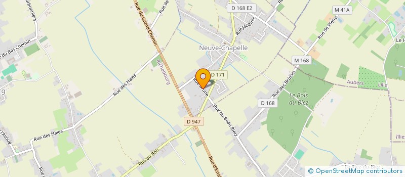 localisation de l'entreprise MONSIEUR DAMIEN VERHULST  NEUVE-CHAPELLE