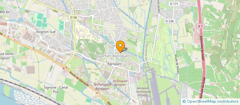 localisation de l'entreprise MONSIEUR DAMIEN VERNET  AVIGNON