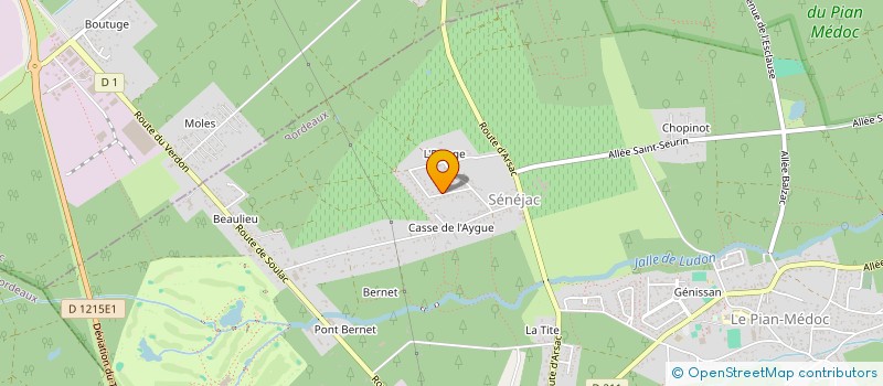 localisation de l'entreprise MONSIEUR DAMIEN VEROT  LE PIAN-MEDOC