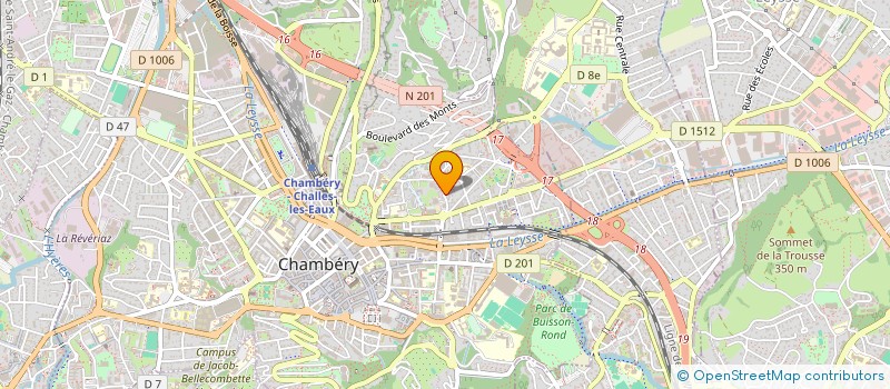 localisation de l'entreprise MONSIEUR DAMIEN VERSHEURE  CHAMBERY