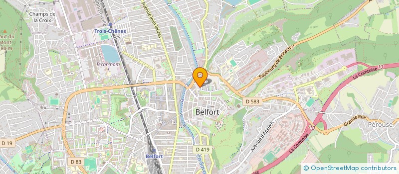 localisation de l'entreprise MONSIEUR DAMIEN VEVAUD à BELFORT