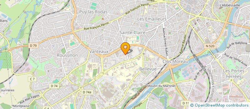 localisation de l'entreprise MONSIEUR DAMIEN VIEIRA à LIMOGES