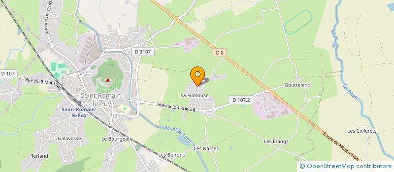 localisation de l'entreprise MONSIEUR DAMIEN VIGOUROUX  SAINT-ROMAIN-LE-PUY