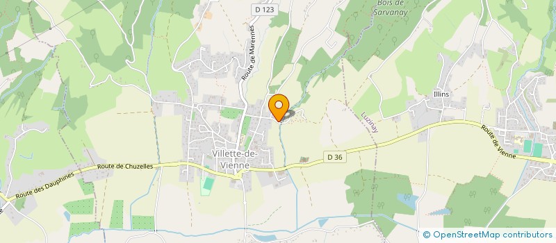 localisation de l'entreprise MONSIEUR DAMIEN VILLARD  VILLETTE-DE-VIENNE