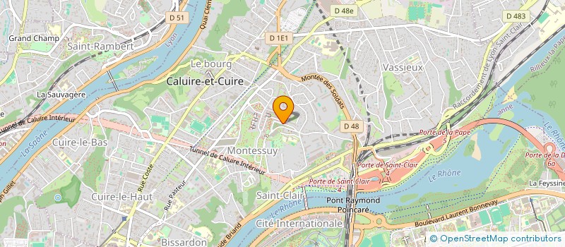 localisation de l'entreprise MONSIEUR DAMIEN VILLARD  CALUIRE-ET-CUIRE