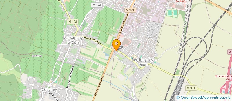 localisation de l'entreprise MONSIEUR DAMIEN VITTEAUX  PERRIGNY-LES-DIJON