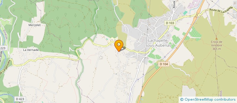 localisation de l'entreprise MONSIEUR DAMIEN VOCANSON  LACHAPELLE-SOUS-AUBENAS