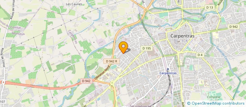 localisation de l'entreprise MONSIEUR DAMIEN VOLOT  CARPENTRAS