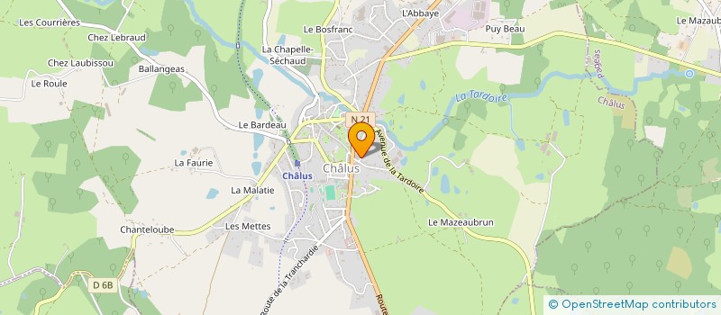 localisation de l'entreprise MONSIEUR DAMIEN WAGNER à CHALUS