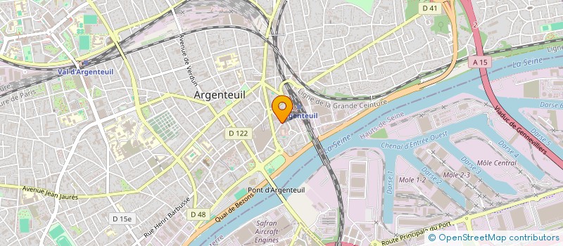 localisation de l'entreprise MONSIEUR DAMIEN WALKER  ARGENTEUIL