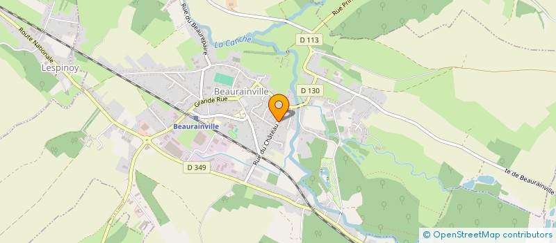 localisation de l'entreprise MONSIEUR DAMIEN WIART  BEAURAINVILLE