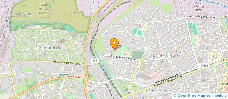 localisation de l'entreprise MONSIEUR DAMIEN WILLIAME à DUNKERQUE