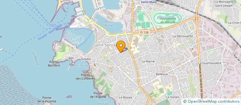 localisation de l'entreprise MONSIEUR DAMIEN WILLOT  SAINT-MALO