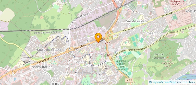 localisation de l'entreprise MONSIEUR DAMIR BERISA  BESANCON