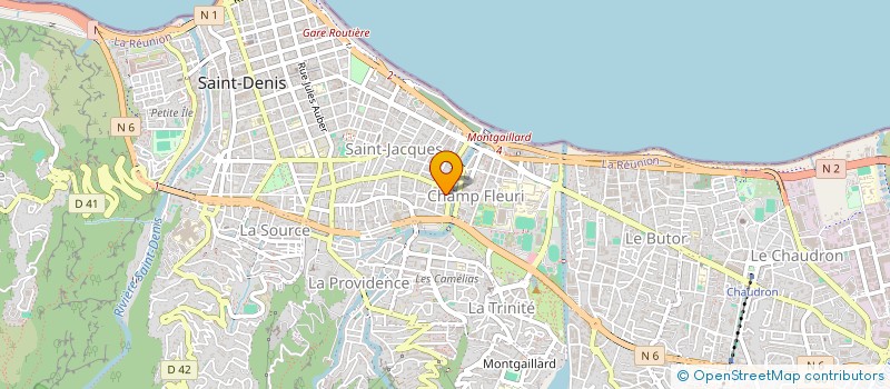 localisation de l'entreprise MONSIEUR DAMIR MADI DJOUMOI  SAINT-DENIS