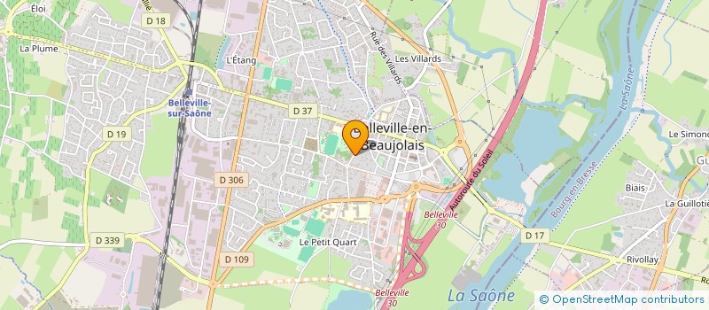 localisation de l'entreprise MONSIEUR DAMON DESBATS  BELLEVILLE-EN-BEAUJOLAIS