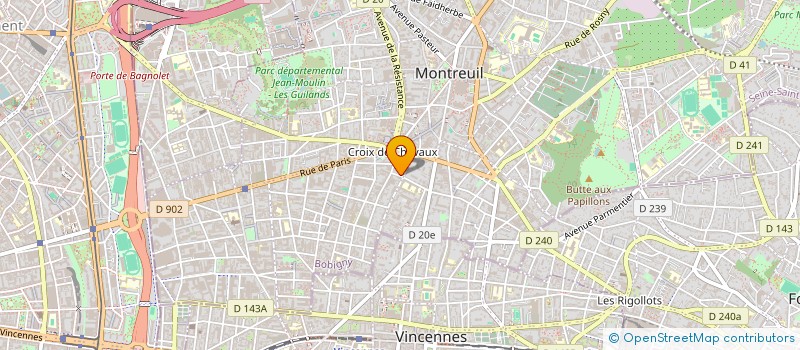 localisation de l'entreprise MONSIEUR DAN BARICHASSE à MONTREUIL