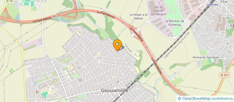 localisation de l'entreprise MONSIEUR DAN CRETU  GOUSSAINVILLE