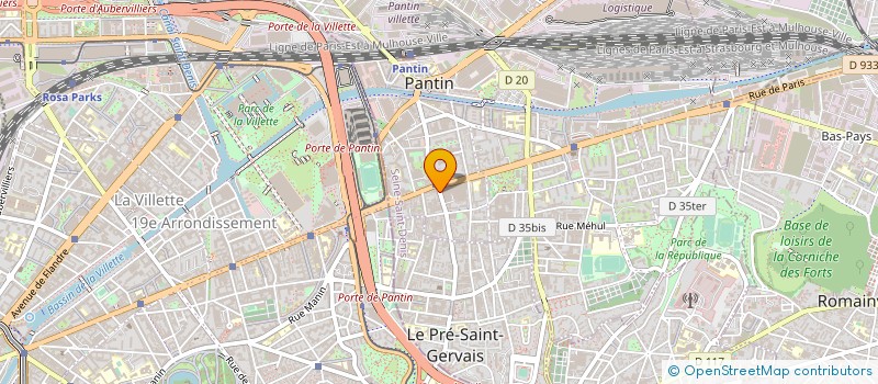 localisation de l'entreprise MONSIEUR DAN DUMITRU FURDUI à PANTIN