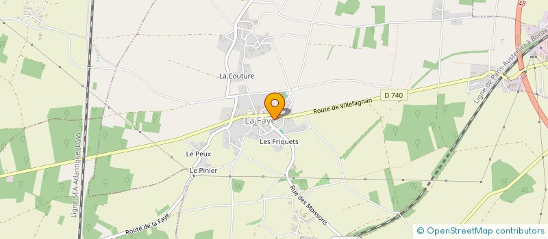 localisation de l'entreprise MONSIEUR DAN GAUTHIER à LA FAYE