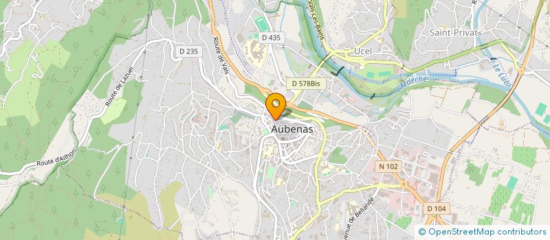 localisation de l'entreprise MONSIEUR DAN GRABINSKI  AUBENAS