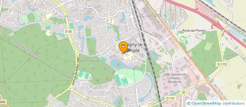 localisation de l'entreprise MONSIEUR DAN NSIMAKIESE DIAVANGAMA  SAVIGNY-LE-TEMPLE