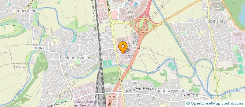 localisation de l'entreprise MONSIEUR DAN QUILLIGAN  MUNDOLSHEIM