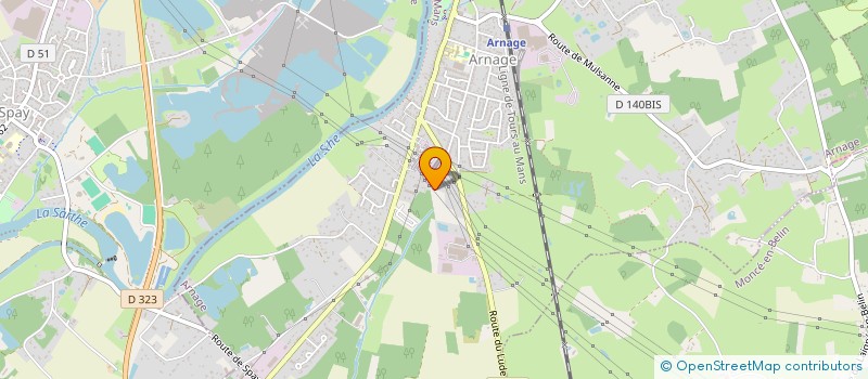 localisation de l'entreprise MONSIEUR DAN RABUFFETTI  ARNAGE