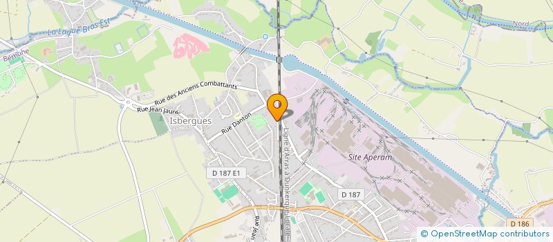 localisation de l'entreprise MONSIEUR DAN RENAUD  ISBERGUES