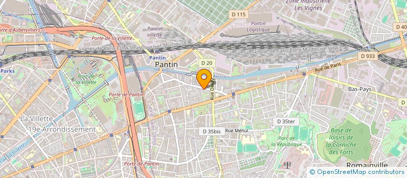 localisation de l'entreprise MONSIEUR DAN SIRGHI  PANTIN