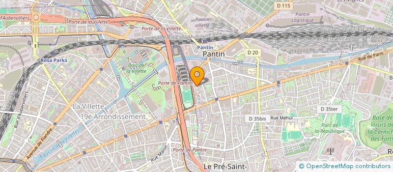 localisation de l'entreprise MONSIEUR DAN SLAMA à PANTIN